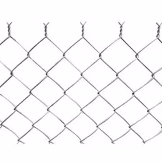 Low Carbon Steel Wire Mesh Anti-Shear Alarm Chain Link Fence Railway Fencing